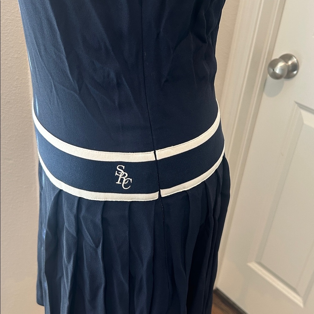 Sporty & Rich Phoebe Mini Dress Pleated Athleisure Preppy Activewear Size S NWT - Picture 6 of 9